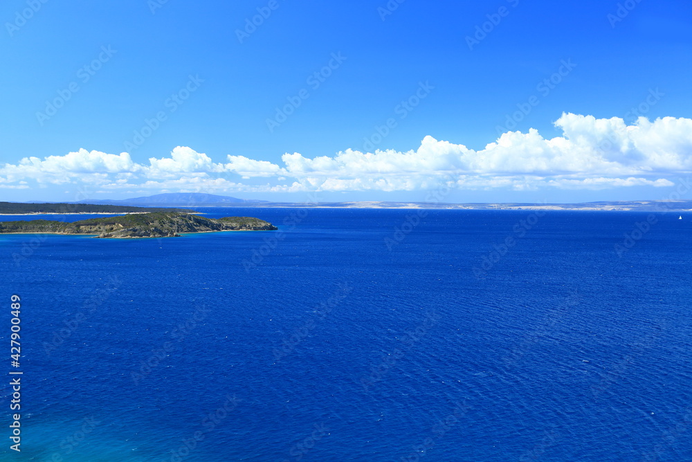 Bue Addriatic sea on Island Rab, Croatia Bue Addriatic sea on Island Rab, Croatia