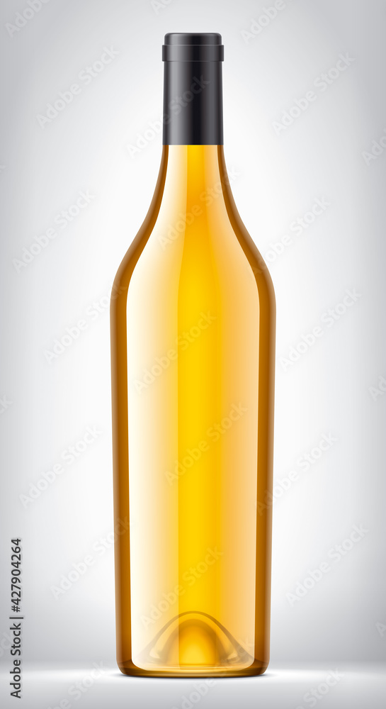 Glass Bottle on background with Black Foil. Glass Bottle on background with Black Foil.