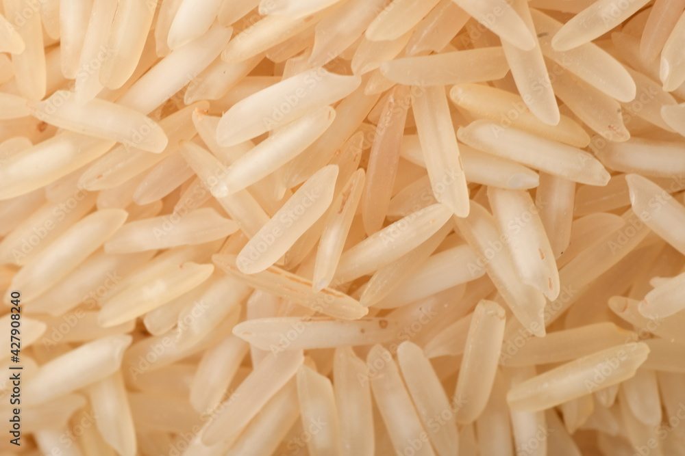 Pile of brown rice isolated on white background. Pile of brown rice isolated on white background.