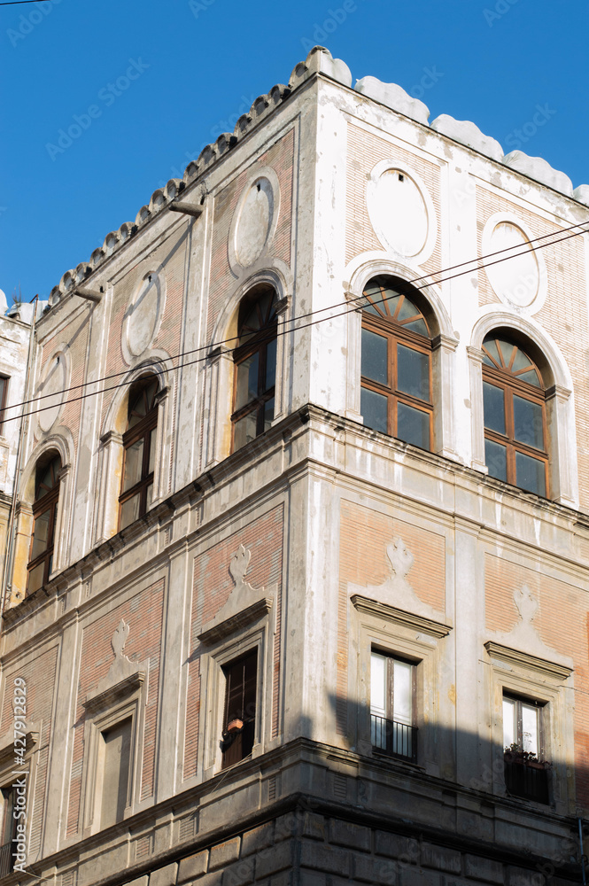 The famous Palazzo Cellammare or Francavilla in Naples, near the Metropolitan cinema in Chiaia neighborhood
