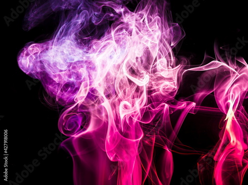 Wallpaper Mural Colored smoke on black background Torontodigital.ca