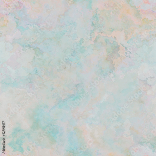 Abstract seamless water color paint in different colors in marble style.