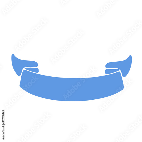 Ribbon Banners for representing label On White Background Illustration Design Logo Template