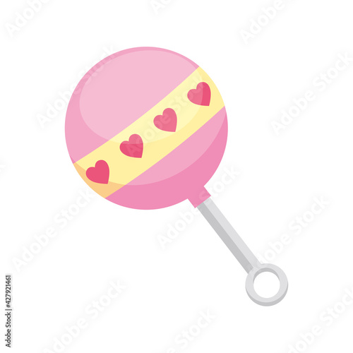 pink baby maraca