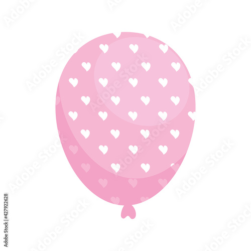 pink balloon helium