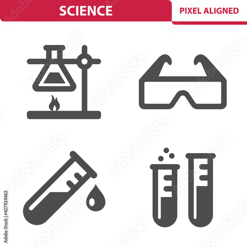 Science  Research  Lab Icons