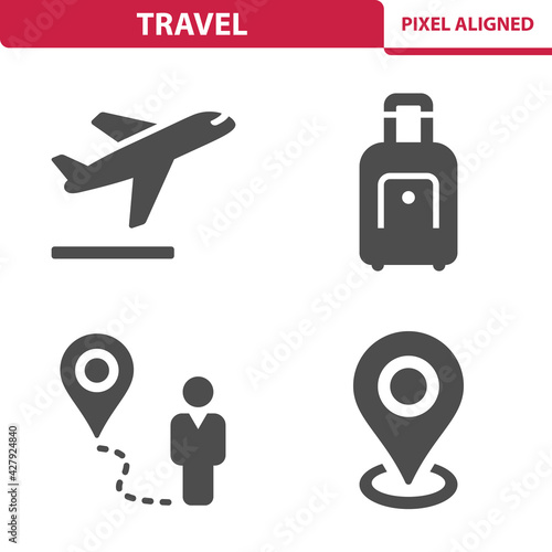 Travel, Tourism Icons