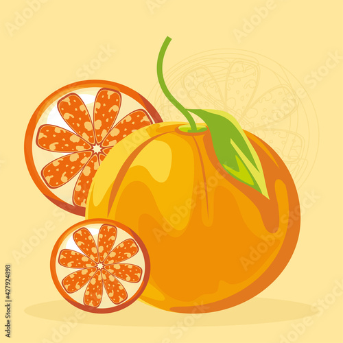 tropical fruit oranges