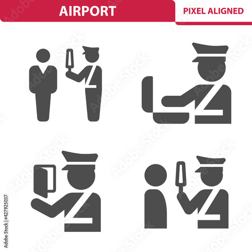 Airport Security Icons