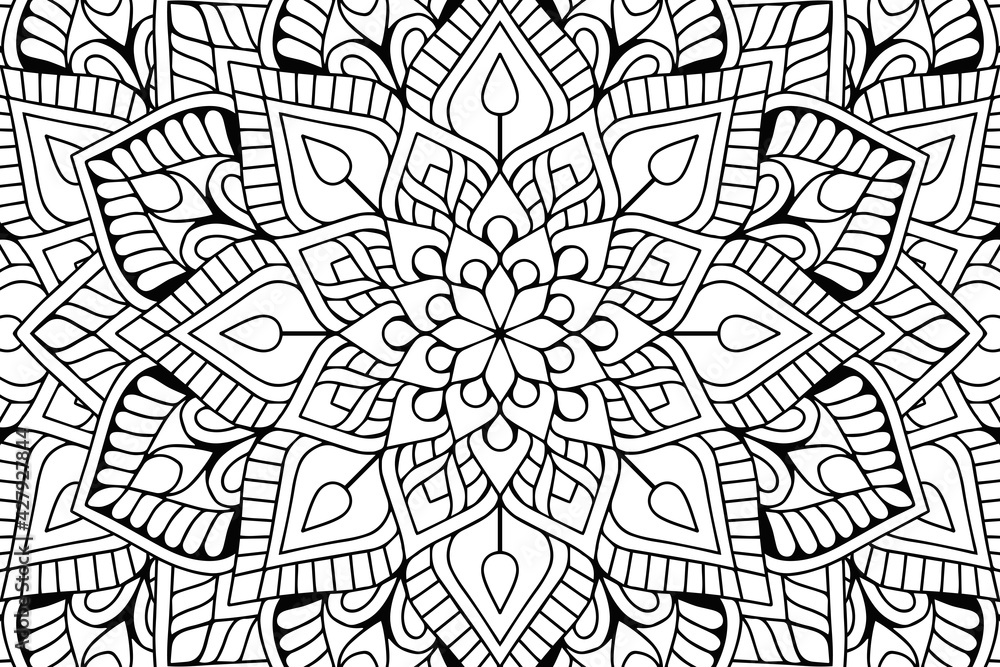 Fototapeta premium Vector islamic background with mandala