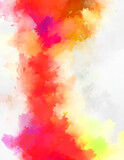 Artistic vibrant and colorful wallpaper.Brushed Painted Abstract Background. Brush stroked painting.