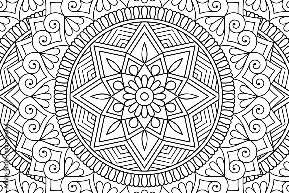 Vector islamic background with mandala