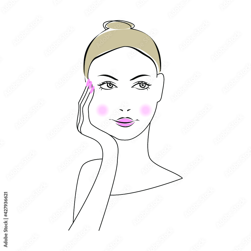 Image illustration of woman isolated on a white background Image illustration of woman isolated on a white background
