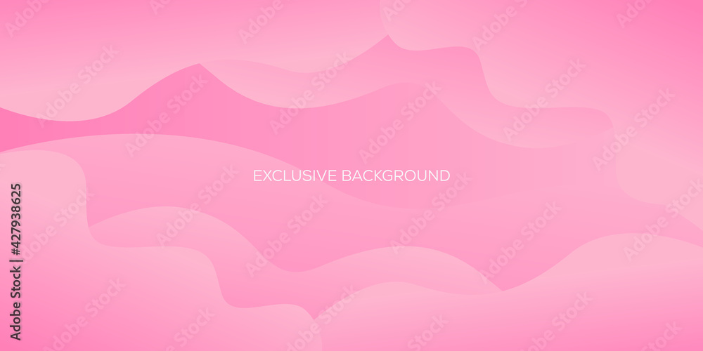 Wavy geometric background. Trendy gradient shapes composition. vector illustration

