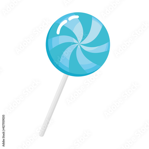 blue lollipop candy