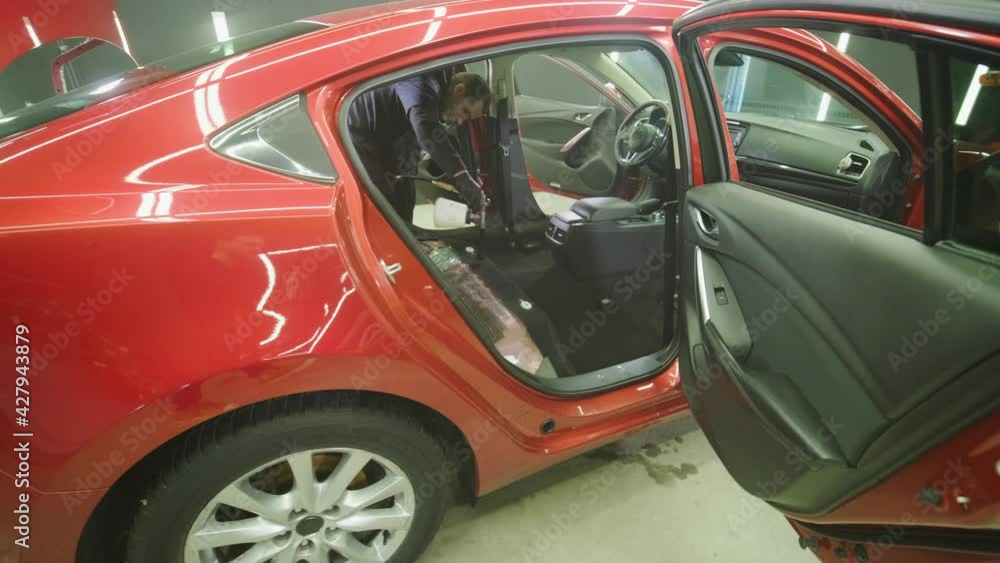 Professional car cleaning. Сar wash. Interior detailing. Dry clean and detail Professional car cleaning. Сar wash. Interior detailing. Dry clean and detail