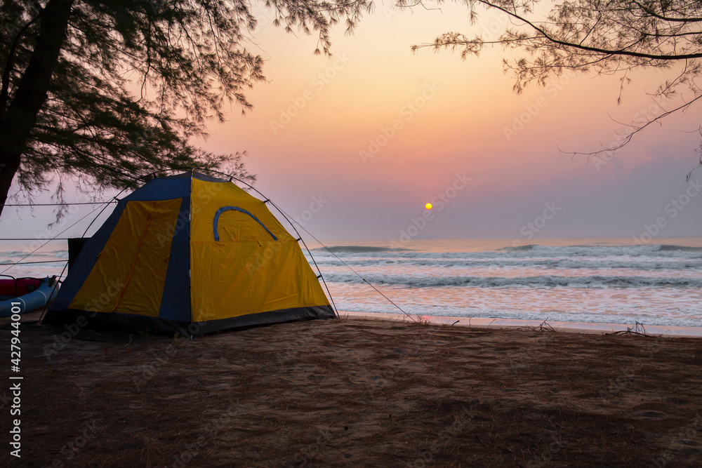 Thailand, Backgrounds, Beach, Beauty, Bench, Camping, Tent, Summer, Backgrounds