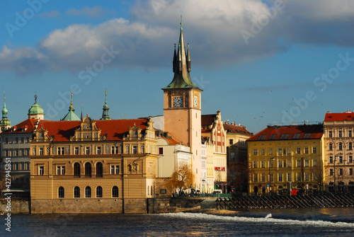 Prague's Old Town and Vltava river