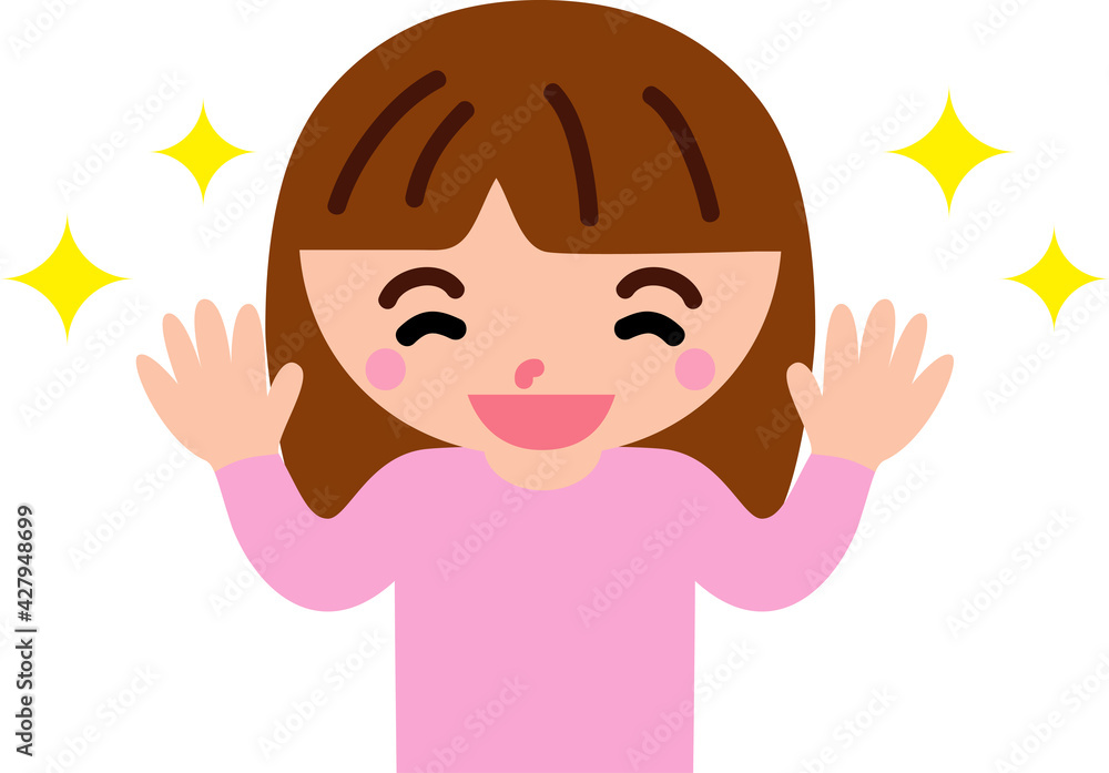 手がぴかぴか 女の子 手がぴかぴか 女の子