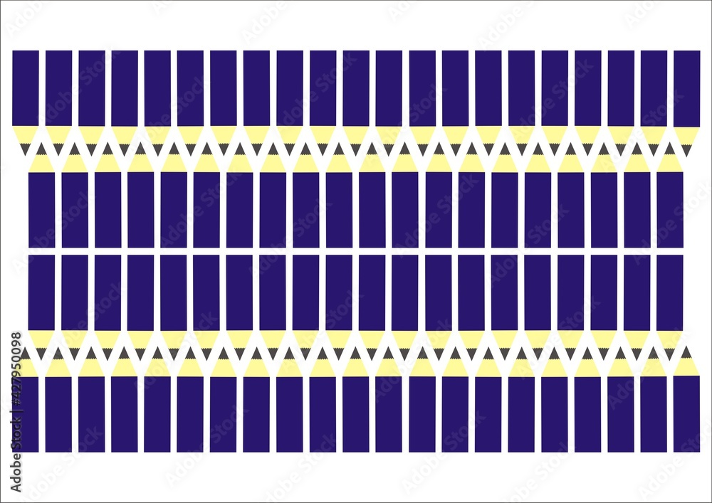 illustration of pencils pattern