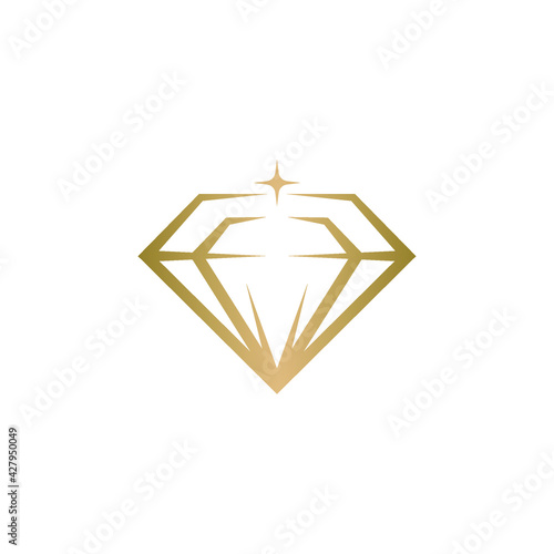 Creative Diamond Concept Logo Design Vector Template