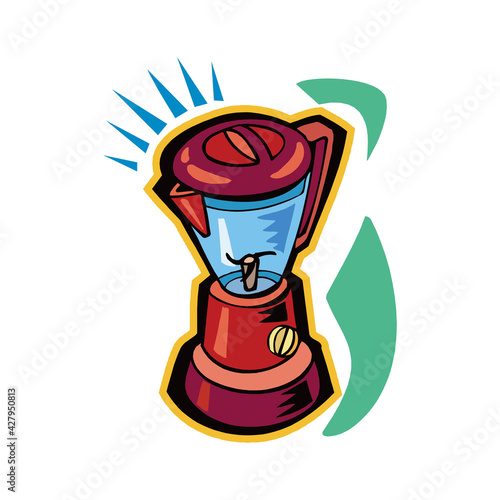 blender vector illustration isolated on a white background in EPS10