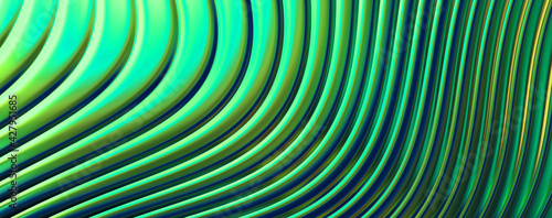 Abstract background. Colorful wavy reflective design wallpaper. Graphic illustration for wallpaper  banner  background  card  book cover or website.