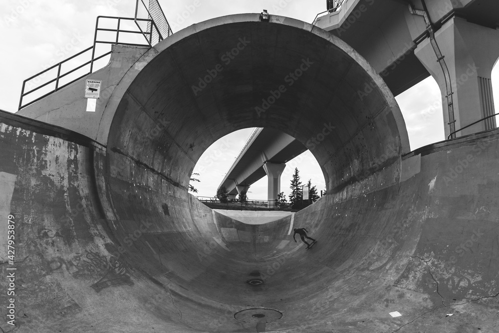 Fototapeta premium Skater in Skatepark