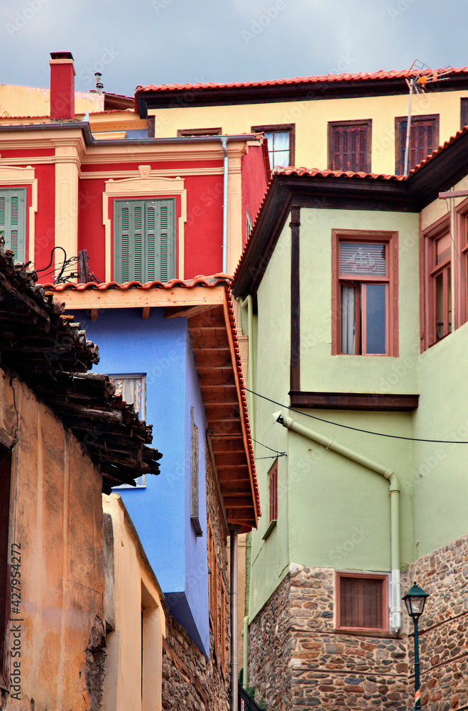 Beautiful, colorful old houses at the old part (known as 