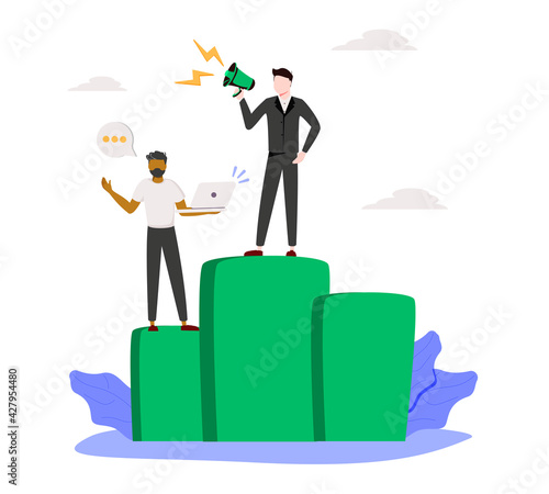 Workplace culture abstract concept vector illustration. Workplace and racial discrimination, equal employment opportunity, shared values, sexual harassment, prejudice and bias abstract metaphor.