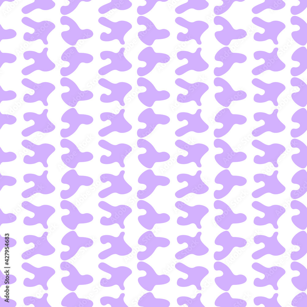 Abstract Seamless Pattern Purple Doodle Geometric Figures Background Vector Abstract Seamless Pattern Purple Doodle Geometric Figures Background Vector