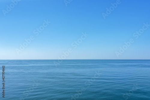 Picturesque view of beautiful sea and blue sky