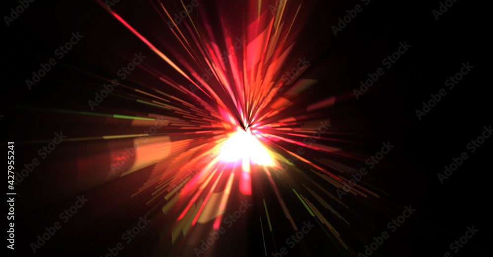 Futuristic lens flare. Light explosion star with glowing particles and lines. Beautiful abstract rays background. Futuristic lens flare. Light explosion star with glowing particles and lines. Beautiful abstract rays background.