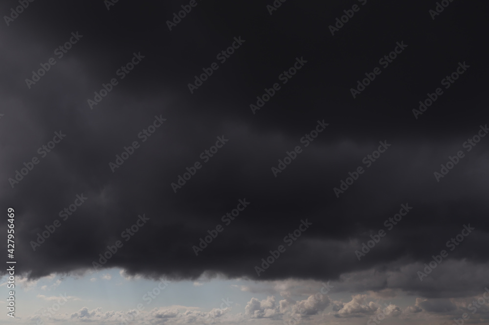 Sky with heavy rainy clouds on grey day Sky with heavy rainy clouds on grey day