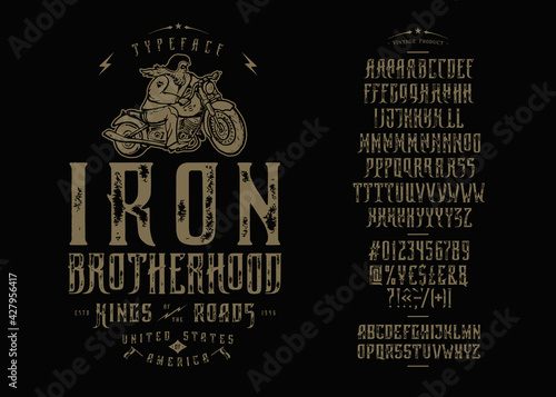 Font Iron Brotherhood Craft retro vintage typeface