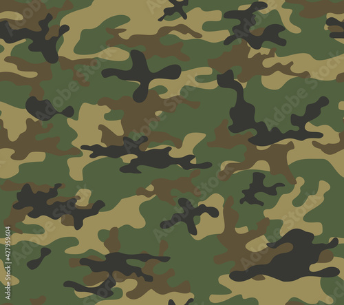 Army camo background, vector modern trendy street pattern. EPS