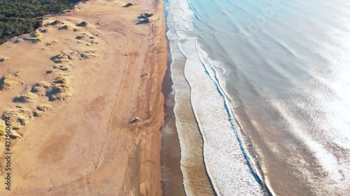 water drops on the water. beach. ocean 4k.