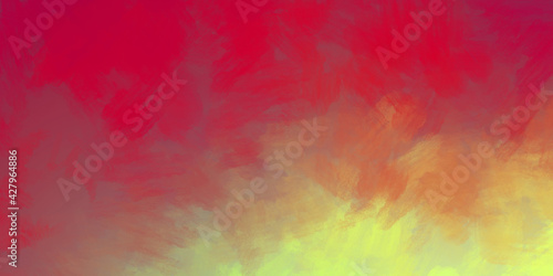 Wall art. Unique and creative illustration. Brush stroked painting. Abstract background of colorful brush strokes. Brushed vibrant wallpaper. Painted artistic creation.