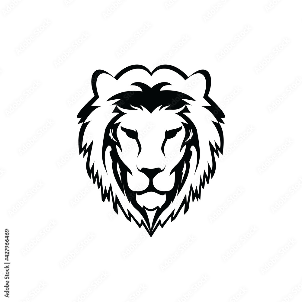 lion head logo design vector lion head logo design vector