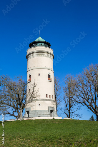 Wallpaper Mural Old water tower standing on a hill in Basel, Switzerland Torontodigital.ca