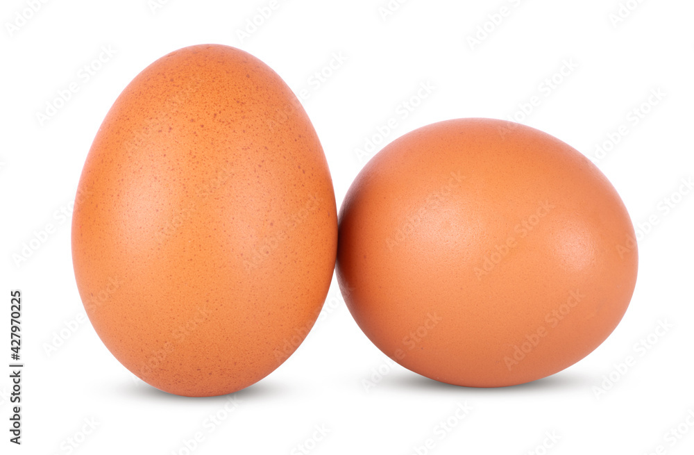 Group of brown eggs isolated on white background Group of brown eggs isolated on white background