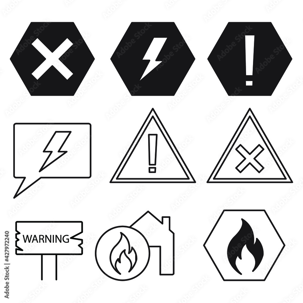danger icons set. danger knife pack symbol vector elements for infographic web. danger icons set. danger knife pack symbol vector elements for infographic web.