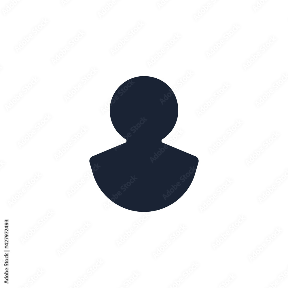User Icon in trendy flat style isolated on grey background. User silhouette symbol for your web site design, logo, app, UI. Vector illustration, EPS10. User Icon in trendy flat style isolated on grey background. User silhouette symbol for your web site design, logo, app, UI. Vector illustration, EPS10.