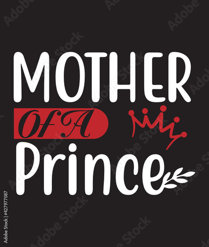 Mother Prince - matching mother and baby gift set, baby bodysuit and mum tshirt, baby gift set, mum gift - gift for mummy 