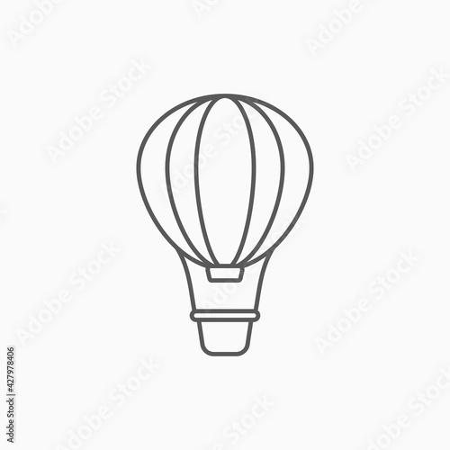 air balloon icon, balloon vector