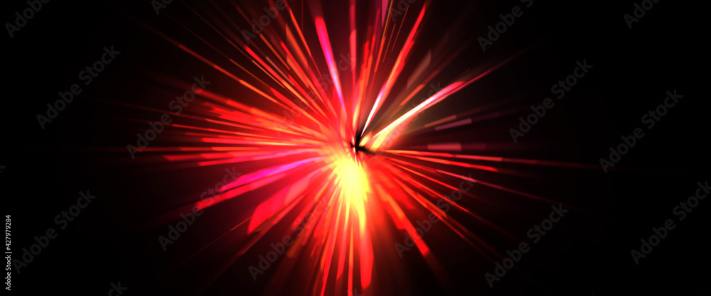 Futuristic lens flare. Light explosion star with glowing particles and lines. Beautiful abstract rays background. Futuristic lens flare. Light explosion star with glowing particles and lines. Beautiful abstract rays background.