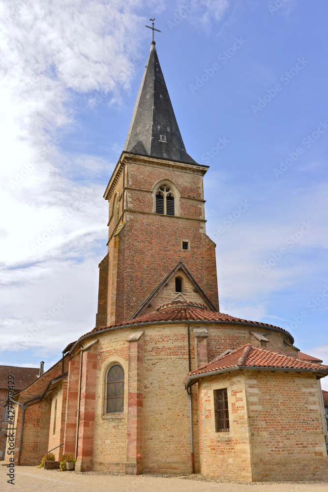 Église de Saint-trivier-de-courtes (01560), département de l'Ain en région Auvergne-Rhône-Alpes, France