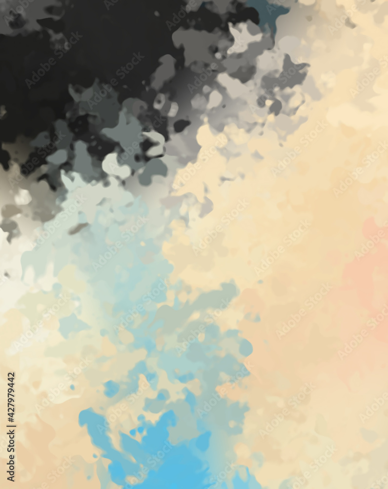 Brushed Painted Abstract Background. Brush stroked painting. Strokes of paint. 2D Illustration. Brushed Painted Abstract Background. Brush stroked painting. Strokes of paint. 2D Illustration.