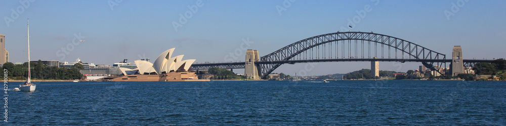 Sydney Harbor Bridge and Opera House.