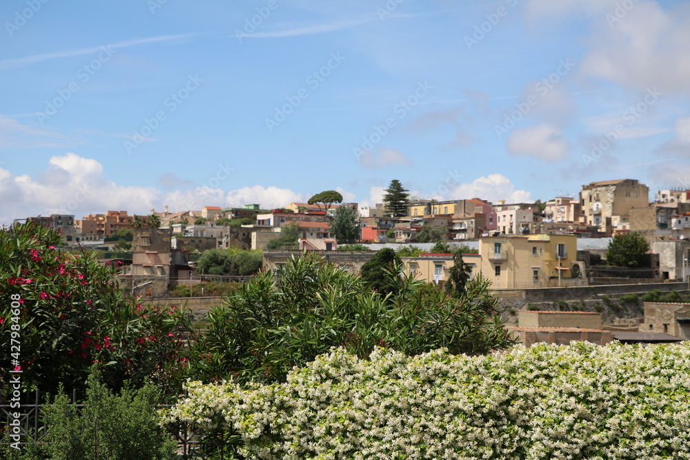 View to Ercolano and Herculaneum, Italy